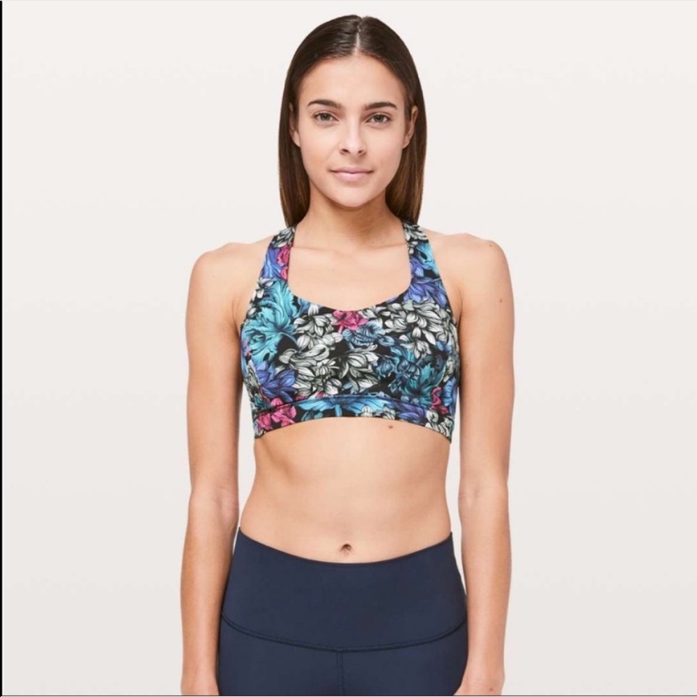 Lululemon Free To Be Serene Bra in Nocturnal Floral Multi Size 4